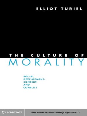 cover image of The Culture of Morality